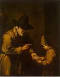 Puga Antonio de Old Man Teaching a Boy to Read  - Hermitage